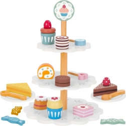 Ξύλινη τριώροφη βάση για επιδόρπια TOOKY TOY