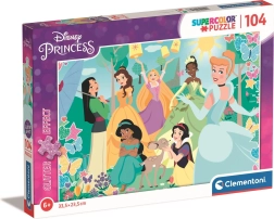 Clementoni γκλίτερ παζλ Disney πριγκίπισσες στον κήπο 104 κομμάτια