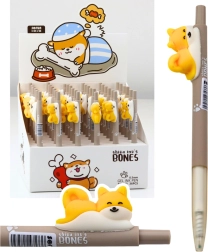 Στυλό gel με φιγούρα σκύλου Shiba, μπλε μελάνι 0,5 mm