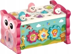 CHIPOLINO Μοτορικός κύβος 8σε1 Κουκουβάγια Ροζ