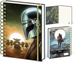 Σημειωματάριο A5 με θέμα STAR WARS: THE MANDALORIAN – Mandalorian και Grogu Sunset