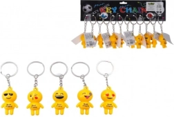 Μπρελόκ χαμογελαστό, μέταλλο/πλαστικό, 9 εκ.