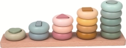 2kids toys ξύλινο παιχνίδι ταξινόμησης/περάσματος σχημάτων – παστέλ montessori παιχνίδι