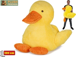 Λούτρινη πάπια Plush Friends 100 cm – μεγάλο, μαλακό παιχνίδι για παιδιά και ενήλικες