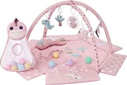 Παιδικό χαλάκι δραστηριοτήτων TinyMini Dino Pink με αψίδα και μπαλάκια