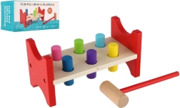 Ξύλινο πάγκο-κρουστό με σφυράκι για ανάπτυξη δεξιοτήτων λεπτής κινητικότητας