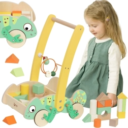 Classic World ξύλινη περπατούρα Chameleon με κύβους