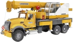 Bruder MACK Granite αυτογερανός LIEBHERR 1:16