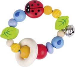 Goki Αισθητηριακό κινητικό δαχτυλίδι Πασχαλίτσα με κουδουνάκι