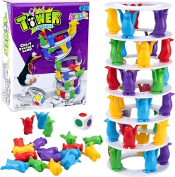 Οικογενειακό επιτραπέζιο ισορροπίας Τρελοί πιγκουίνοι στον πύργο