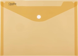 Φάκελος με κουμπί-πιεστήριο A4 Opaline πορτοκαλί από πολυπροπυλένιο 180 microns (συσκευασία 5 τεμ.)