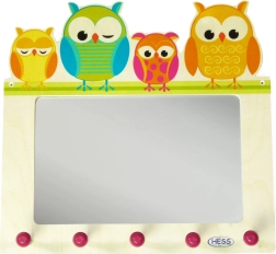 Hess κρεμάστρα με καθρέφτη οικογένεια κουκουβάγιας