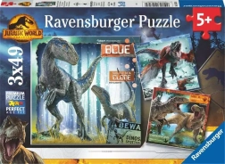 Παζλ Ravensburger Jurassic World: Κυριαρχία 3×49 κομμάτια