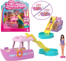 Μίνι βάρκα με τσουλήθρα και πισίνα MINI BARBIE LAND από τη Mattel