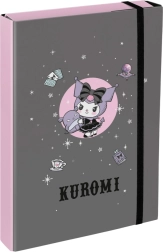 Θήκη για σχολικά τετράδια A4 Jumbo KUROMI γκρι