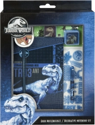 Δημιουργικό σετ σημειωματάριων με θέμα JURASSIC WORLD