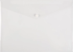 Φάκελος με κουμπί A3 οριζόντιος, διαφανές οπαλίν