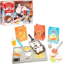 Σετ ψησίματος Melissa & Doug Flip & Fry με τρόφιμα που αλλάζουν χρώμα, 27 τεμάχια