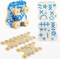 Clixo designer μπεζ και γκρι μαγνητικό κατασκευαστικό σετ 9 τεμ.