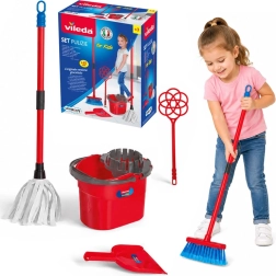 Vileda For Kids παιδικό σετ καθαρισμού με σφουγγαρίστρα, κουβά και σκούπα