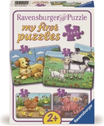Ravensburger τα πρώτα μου παζλ οικογένειες ζώων στη φάρμα 4 σε 1 (2, 4, 6, 8 κομμάτια)