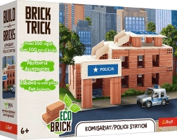 Trefl Brick Trick αστυνομικός σταθμός – κατασκευή από αληθινά τούβλα, 100 κομμάτια