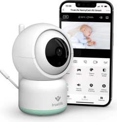 Βιντεομπέιμπι μόνιτορ TrueLife NannyCam R3 Smart με Full HD και Wi‑Fi
