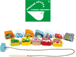 Κουκκίδες ξύλινα οχήματα Cubika για περαστήρι