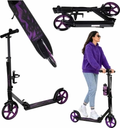 Αναδιπλούμενο αστικό πατίνι Trike Fix 200 mm μαύρο-μωβ