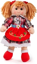 Υφασμάτινη κούκλα Bigjigs Toys Mandie 34 cm