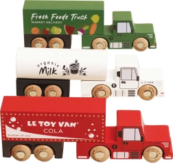 Le Toy Van ξύλινο σετ φορτηγών για παιδιά