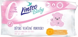 Παιδικά υγρά μαντηλάκια με καλέντουλα LINTEO Baby 24 τεμ.