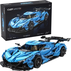 Κατασκευαστικό σετ CADA Master μπλε V12 hypercar 1:8 (3865 κομμάτια)
