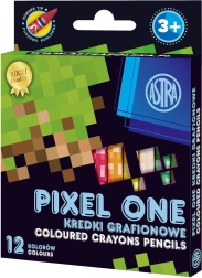 ASTRA καολινικές παστέλ PIXEL ONE, 12 τεμ.