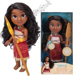 Disney Princess τραγουδιστή κούκλα MOANA με τατουάζ και κουπί 35 cm