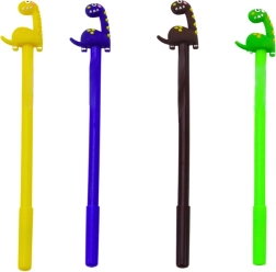 Στυλό με μπίλια με δεινόσαυρο, μαύρη ανταλλακτική μύτη 0,5 mm – μίξη χρωμάτων