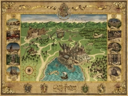Παζλ HARRY POTTER χάρτης του Χόγκουαρτς 1500 κομμάτια Ravensburger