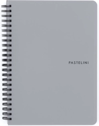 Σπιράλ σημειωματάριο A5 Pastelini γκρι παστέλ