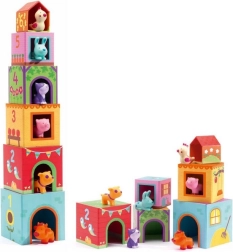 Συναρμολογούμενοι κύβοι Σπιτάκια για ζωάκια DJECO