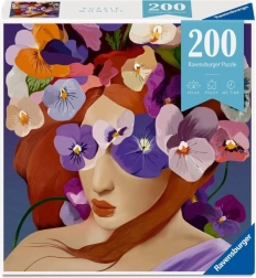 Παζλ RAVENSBURGER Moment Κεφάλι λουλουδιών Βιολέτα 200 κομμάτια