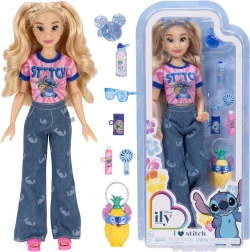 Μοντέρνα κούκλα Disney ILY 4Ever εμπνευσμένη από τον STITCH με αξεσουάρ 30 cm