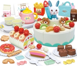 Woopie ζαχαροπλαστείο – κομμάτια γενέθλιου κέικ και σετ τσαγιού, 85 τεμάχια