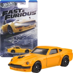 Hot Wheels Fast & Furious Datsun 240Z κίτρινο μοντέλο 1:64, 6,5 εκ.
