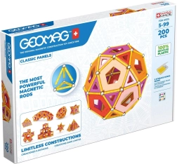 Geomag Classic Panels μαγνητικό σετ κατασκευής 200 κομματιών