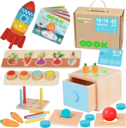 Montessori εκπαιδευτικό κουτί Tooky Toy 7v1