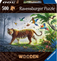 Ξύλινο παζλ τίγρης στη ζούγκλα 500 κομμάτια RAVENSBURGER