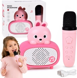Διαδραστικό παιδικό καραόκε με μικρόφωνο bluetooth και ηχείο κουνελάκι
