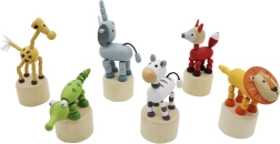 Safari ξύλινο ζωάκι που πιέζεται