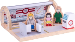 Ξύλινος σταθμός μετρό Bigjigs Rail