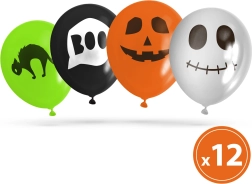 Σετ με μπαλόνια Halloween με 4 σχέδια, 12 τεμ.